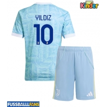 Juventus Kenan Yildiz #10 Auswärts Trikotsatz Kinder 2025-26 Kurzarm (+ Kurze Hosen)